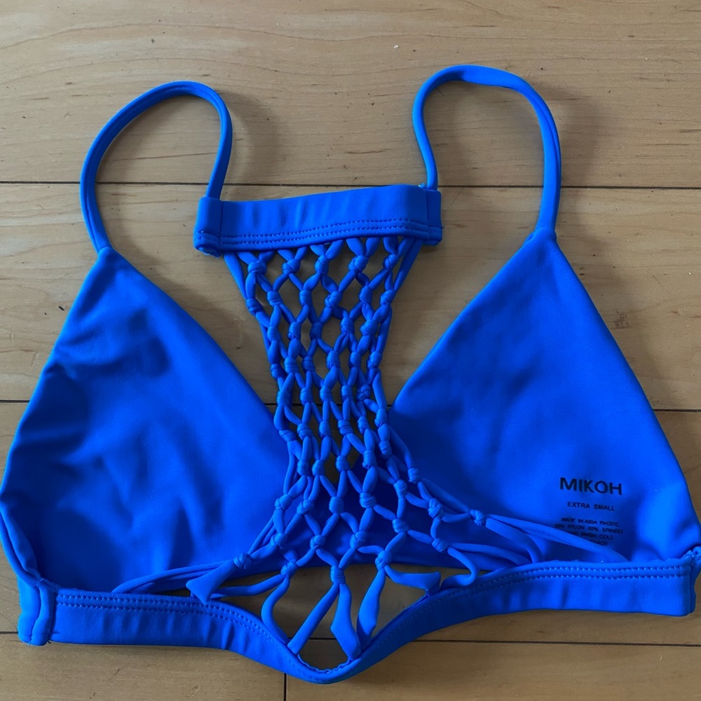 Mikoh Royal Blue Bikini Top Size XS